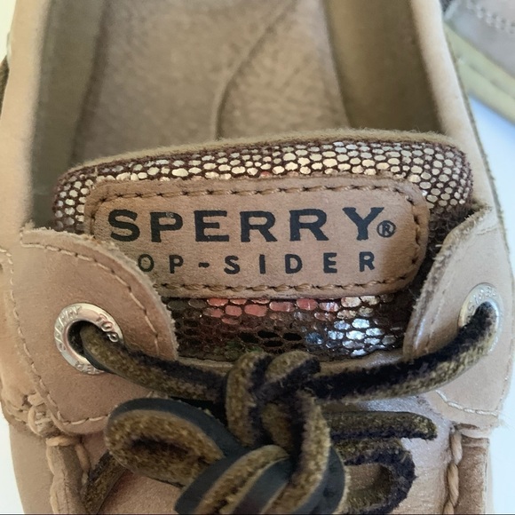 Sperry Angelfish Metallic Slip-On Boat Shoe - Picture 4 of 9